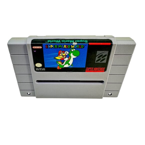 Super Mario World - Super Nintendo SNES - W/ Manual - Tested/Works - Picture 2 of 8